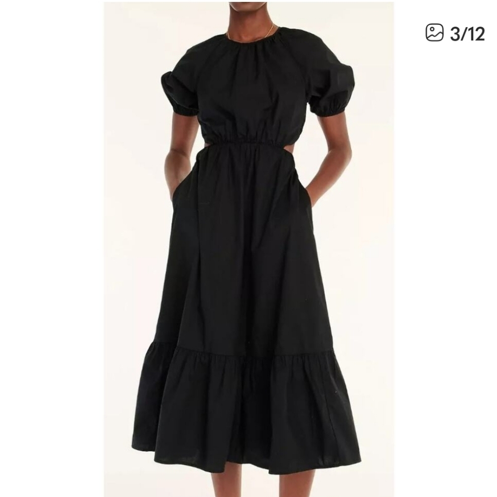 J. Crew Cutout Midi Dress Sz4